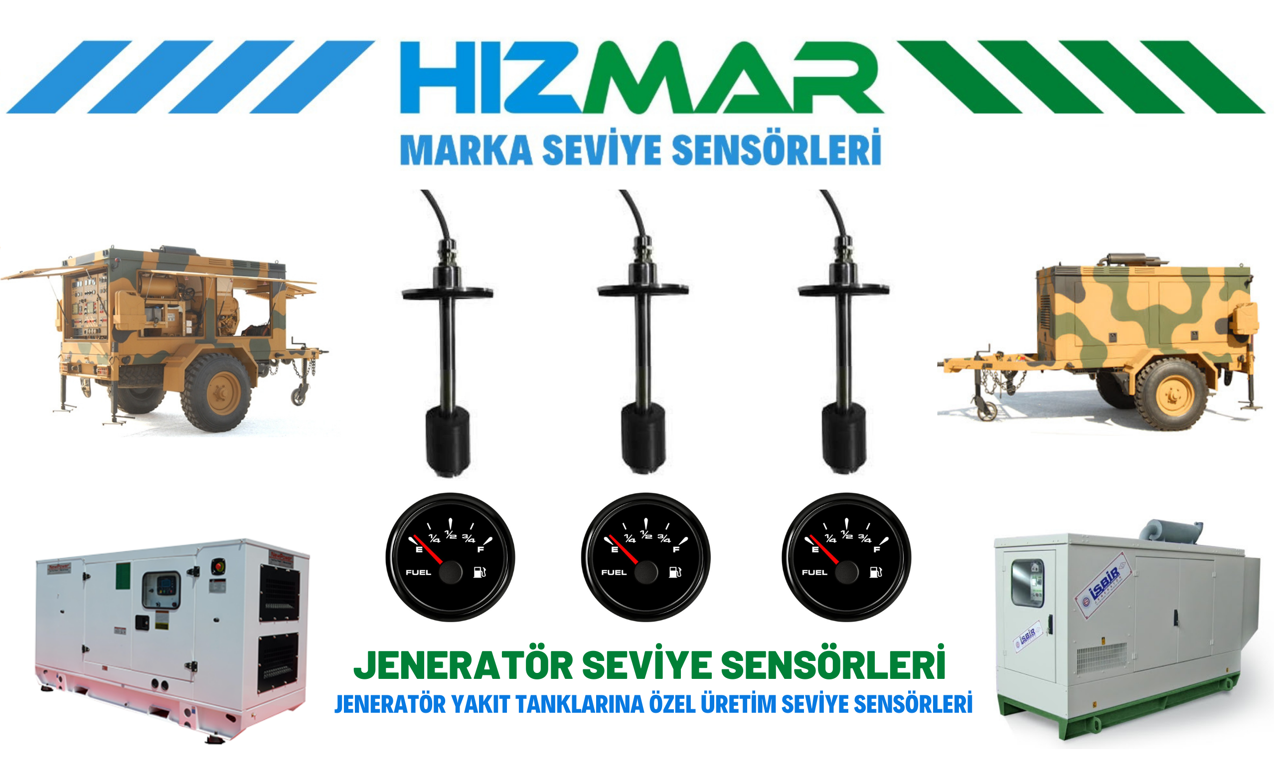 Türkiye ve Yurt Dışında Üretilen Jeneratörlerin Yakıt Seviyesi Takibini Hızmar Markası Sağlıyor. Hızmar Bir Dünya Markası 