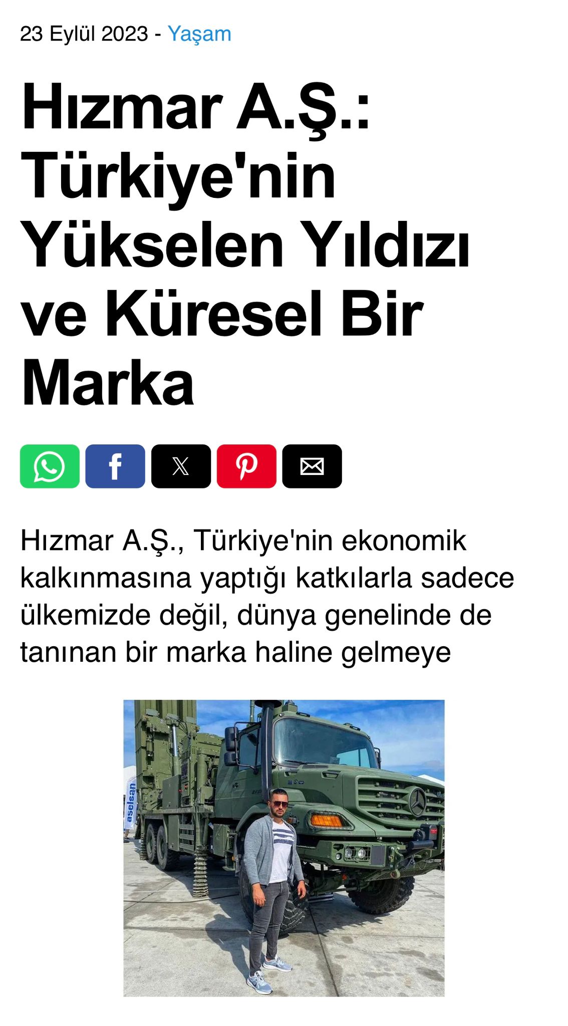 HIZMAR CO. Press News