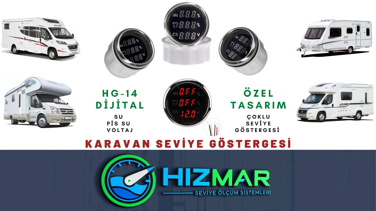 Karavanlar İçin Kullanılan Seviye Göstergeleri 